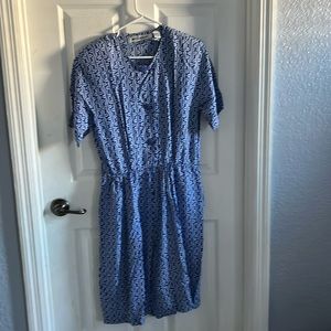 Blue /White Dress